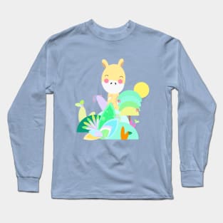 Pequeña jirafa feliz Long Sleeve T-Shirt